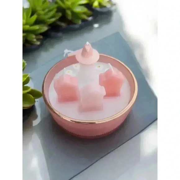 CUPCAKES & CASHMERE Pink Halloween Ghost Candle "you've Been Ghosted" - Picture 3 of 3